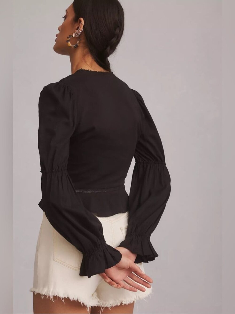 Reformation black Meadowlark Top xs 0 - Picture 3 of 16